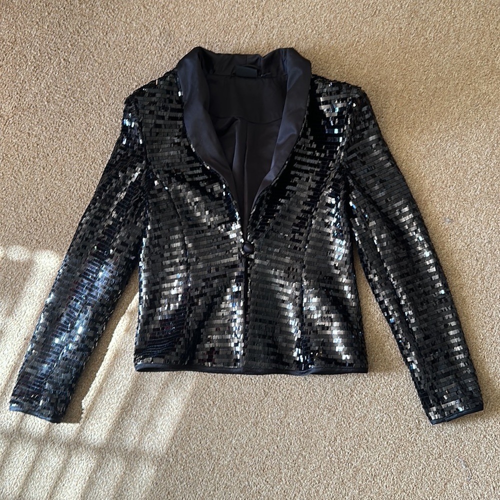 Ramada by Heidi Klum black sequined blazer